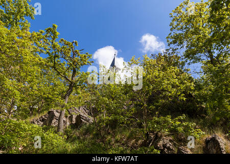 Blick auf die Köthener Hütte im Selketal Harz Stockfoto