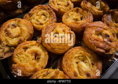 Kouign Amann Kuchen auf dem Salon de Chocolat, Paris, Frankreich Stockfoto