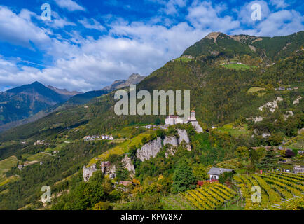 Schloss Tirol in Dorf Tirol bei Meran, Südtirol, Italien, Europa Stockfoto