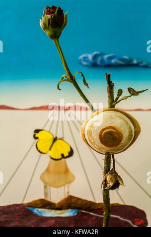 Menschliche Auge/surreale Fotografie Stockfoto