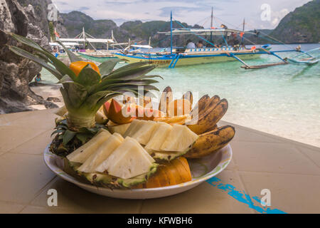 Früchte in El Nido Palawan Stockfoto