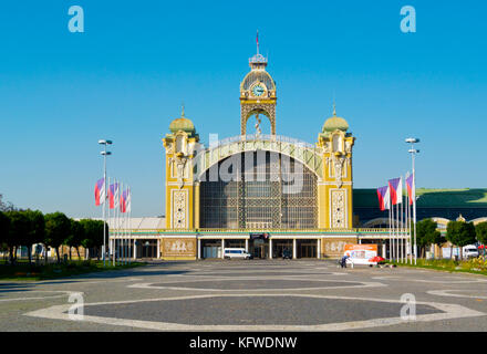 Prumyslovy Palac, industrielle Palace, Vystaviste, Messegelände, Prag, Tschechische Republik Stockfoto