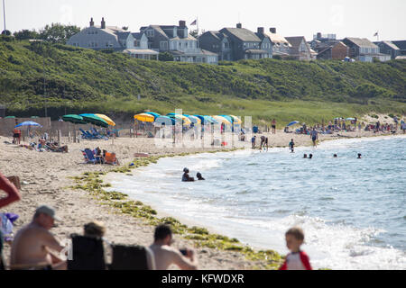 Schritte Strand, Nantucket, Massachusetts, USA Stockfoto