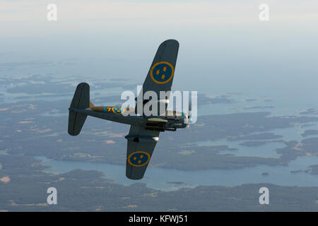 Saab b 17 Sturzkampfbomber Stockfoto