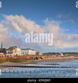 Einen schönen Wintertag in Bridlington, East Yorkshire. Stockfoto