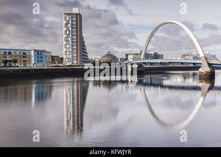 Die clyde Bogen in den Fluss Clyde, Glasgow, Schottland. Stockfoto