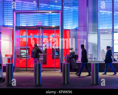 Eine Filiale der Bank of America in New York am Dienstag, 31. Oktober 2017. (© Richard b. Levine) Stockfoto