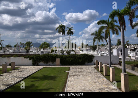 Ifigenia Friedhof ist die Begräbnisstätte für Jose Marti, Fidel Castro und viele mehr. iconic in Santiago de Cuba. Stockfoto