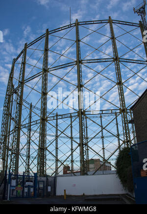 Gas arbeitet an kennington oval London England Stockfoto