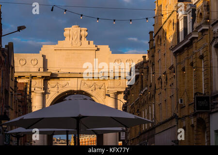 Menin Gate 1. Weltkrieg Memorial Ypern Flandern Belgien Stockfoto