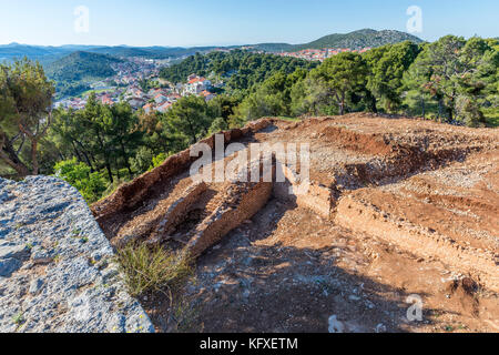 Festung St. Johannes, Šibenik, Šibensko-Kninska, Dalmatien, Kroatien, Europa. Stockfoto