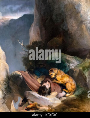 Befestigung durch Sir Edwin Henry Landseer (1802-1873), Öl auf Leinwand, 1829 Stockfoto