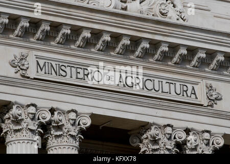 Ministerio de Agricultura (Madrid, Spanien). Stockfoto