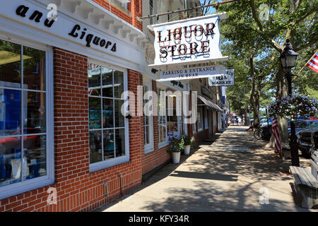 Main St. Sag Harbor Long Island New York Stockfoto