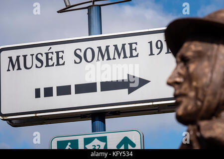 Der Somme 1916 Museum Albert Peronne Somme Hauts-de-France Frankreich Stockfoto