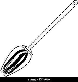 Witchs Besen lustig Symbol Vektor illustration Design Stock Vektor