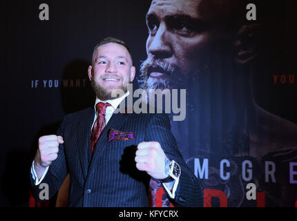 Conor McGregor beim Conor McGregor: Notorische Premiere im Savoy Cinema in Dublin. Stockfoto