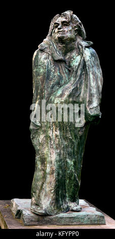 Denkmal für Balzac, 1898 Bronze, H 270 cm; W. 120,5 cm; D 128 cm François Auguste René Rodin 1840 - 1917 (wie Auguste Rodin bekannt) war ein französischer Bildhauer, Paris Frankreich Französisch. (Rodins originellsten Arbeiten wich von traditionellen Themen des Mythos und Allegorie, modelliert der menschliche Körper mit Realismus, gefeiert und individuellen Charakter und Körperlichkeit.) Honoré de Balzac 1799-1850 eine französische Romancier und Dramatiker. (Der Roman Sequenz La Comédie Humaine, das ein Panorama der post-NapoleonicFrench leben, ist in der Regel als sein Hauptwerk betrachtet. ) Stockfoto