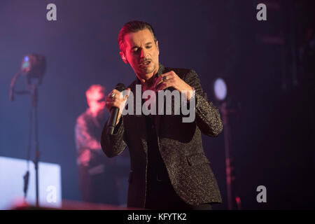 Depeche Mode im Konzert, Global Spirit World Tour, in Nizza am 2017 05 12 Stockfoto