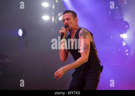 Depeche Mode im Konzert, Global Spirit World Tour, in Nizza am 2017 05 12 Stockfoto