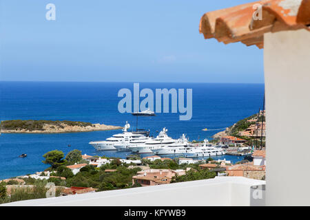 Eine super Villa in Porto Cervo auf Sardinien Stockfoto