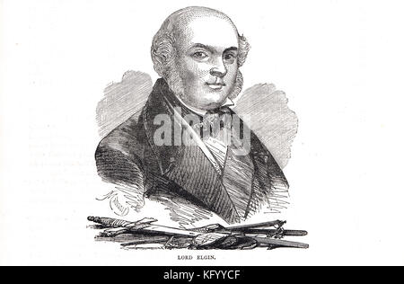 Lord Elgin, James Bruce, 8. Earl of Elgin, 1811-1863 Stockfoto