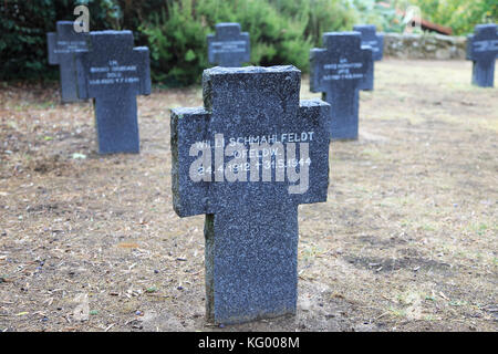 Deutscher Soldatenfriedhof, Cuacos de Yuste, La Vera, Extremadura, Spanien Stockfoto