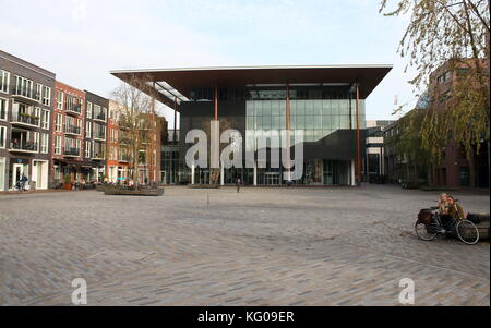 Neue Friesische Museum (Frysk Museum) Gebäude auf Vestdijk 14-16 (auch Zaailand) Square in Leeuwarden, Niederlande, im Jahr 2013 eröffnet. Stockfoto