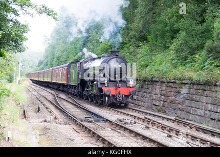 Dampflok 61264 zieht der Passagierverkehr auf der North Yorkshire Moors Stockfoto