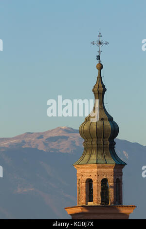 Ansicht von Cittadella, mittelalterlichen Mauern umgebene Stadt in Italien. Italienische verstärkt Stadt. Reisen-Wahrzeichen Stockfoto