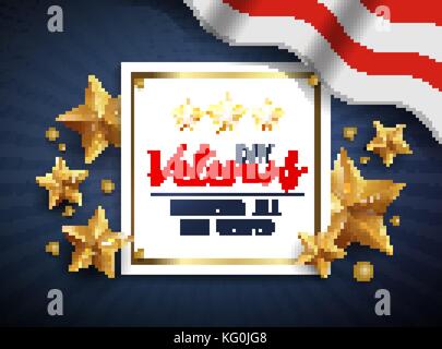 Veterans Day. ehrt alle, die dienten. 11. November Stock Vektor