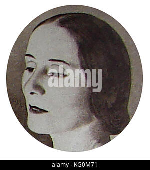 Portrait von Anna Pavlova, Matveyevn (1881-1931) ehemalige russische Ballett Tänzerin (Russische Primaballerina des imperialen russischen Ballett und die Ballets Russes von Sergej Diaghilew. Sie wurde kn eigenen für Ihre "Tanz Der sterbende Schwan' Stockfoto