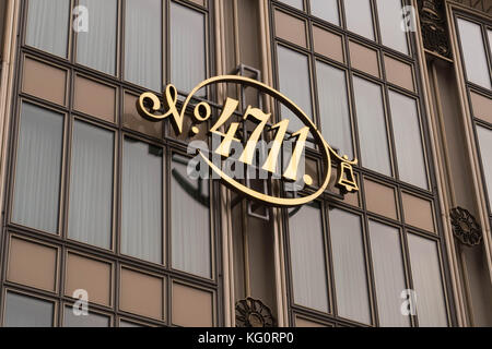 Köln, Deutschland - Oktober 29, 2017: 4711 shop Logo Stockfoto