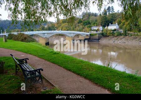 Chepstow, eine kleine Stadt in Monmouthshire Wales, an der Grenze Stockfoto