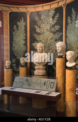 Die Galerie der römischen Welt, Museum für Archäologie und Anthropologie der Universität von Pennsylvania, Philadelphia, Pennsylvania, USA Stockfoto