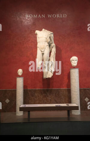 Die Galerie der römischen Welt, Museum für Archäologie und Anthropologie der Universität von Pennsylvania, Philadelphia, Pennsylvania, USA Stockfoto