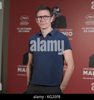 Michel Hazanavicius nimmt an der Fotokonferenz für „Mal Genio“ im Hotel Urso in Madrid Teil. Mit: Michel Hazanavicius Where: Madrid, Community of Madrid, Spain Wann: 02 Okt 2017 Credit: Oscar Gonzalez/WENN.com Stockfoto