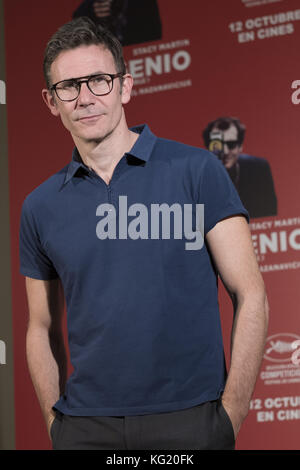 Michel Hazanavicius nimmt an der Fotokonferenz für „Mal Genio“ im Hotel Urso in Madrid Teil. Mit: Michel Hazanavicius Where: Madrid, Community of Madrid, Spain Wann: 02 Okt 2017 Credit: Oscar Gonzalez/WENN.com Stockfoto