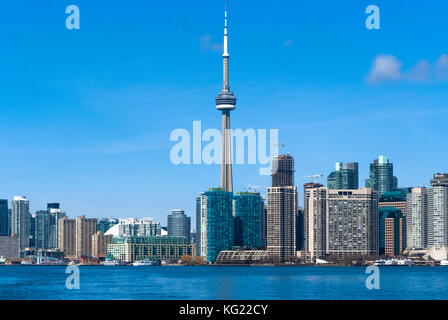 Toronto, Ontario, Kanada: Ontario See - Skyline - CN Tower Kanada, Ontario, Toronto, Ontario, Toronto KanadaCanada Stockfoto