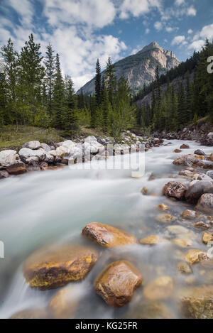 Rampart Creek im Banff Nationalpark, UNESCO-Weltkulturerbe, Alberta, Rocky Mountains, Kanada, Nordamerika Stockfoto