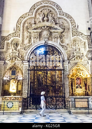 Dom Interieur, UNESCO-Weltkulturerbe, Sevilla (Sevilla), Andalusien, Spanien, Europa Stockfoto