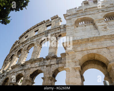 Das Kolosseum, Pula, Istrien, Kroatien, Europa Stockfoto