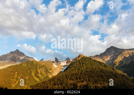 Glacier des bossons, Mont Blanc Massiv, Chamonix, Rhône-Alpes, Haute Savoie, Frankreich, Europa Stockfoto