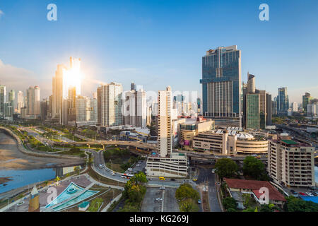 City Skyline, Panama City, Panama, Mittelamerika Stockfoto