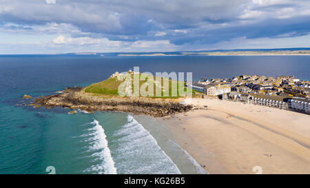 Porthmeor Beach, St. Ives, Cornwall, England, Großbritannien, Europa Stockfoto