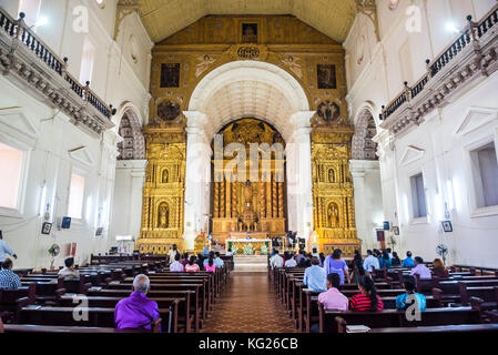 Basilika von Bom Jesus, UNESCO-Weltkulturerbe in Old Goa, Goa, Indien, Asien Stockfoto
