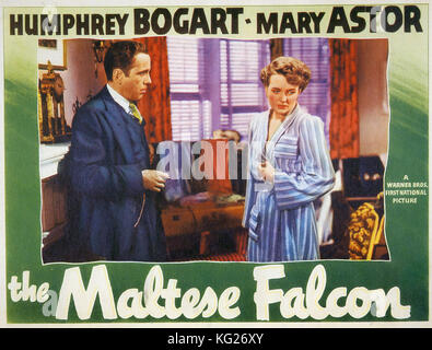 Der MALTESISCHE FALCON 1941 Warner Bros/First National Film mit Mary Astor und Humphrey Bogart Stockfoto