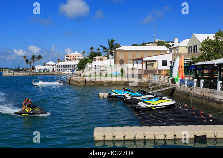 Waterfront, Stadt St. George, St. George's Parish, Bermuda, Mittelamerika Stockfoto