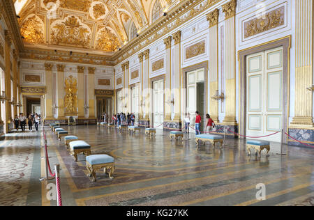 Salon, Reggia di Caserta, Neapel, Kampanien, Italien, Europa Stockfoto