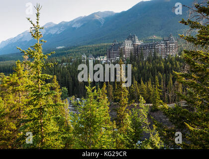 Fairmont Banff Springs Hotel Banff National Park, Alberta Rockies Kanada - Schloss in den Rockies. Stockfoto